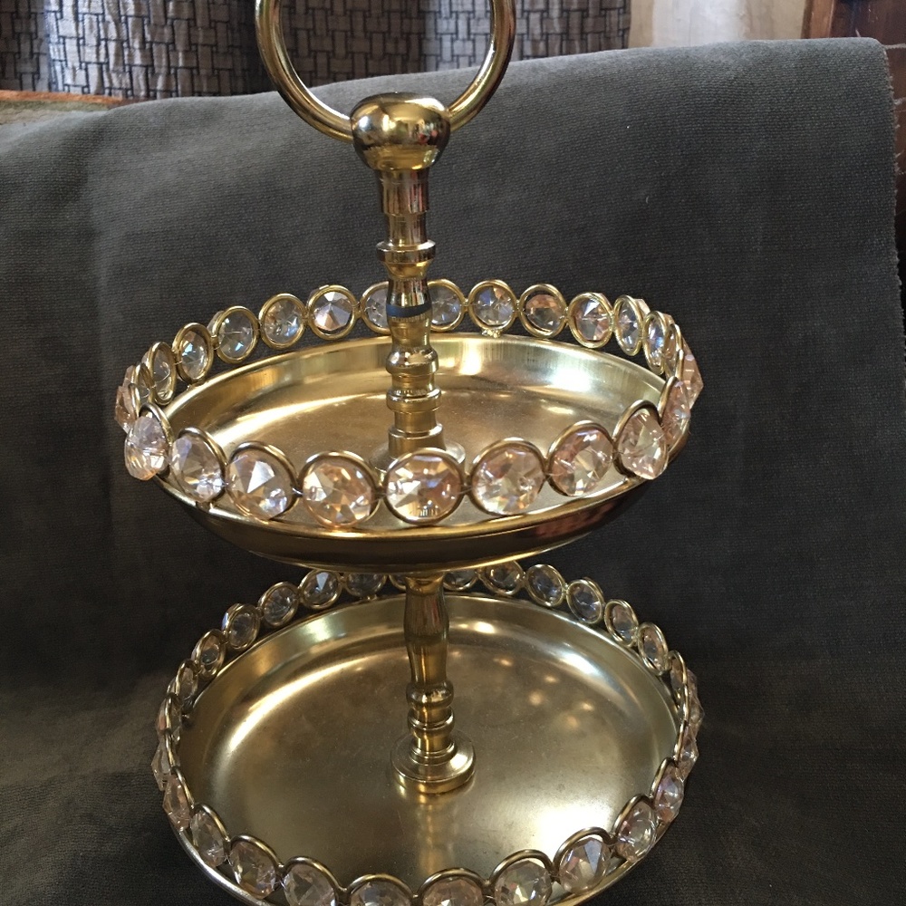 Gold candy holder